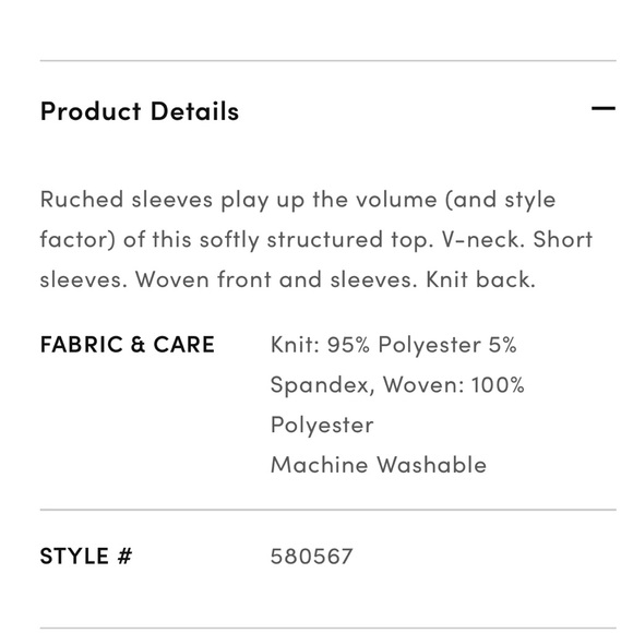 Ann Taylor Ruched V-Neck Top - Picture 10 of 10